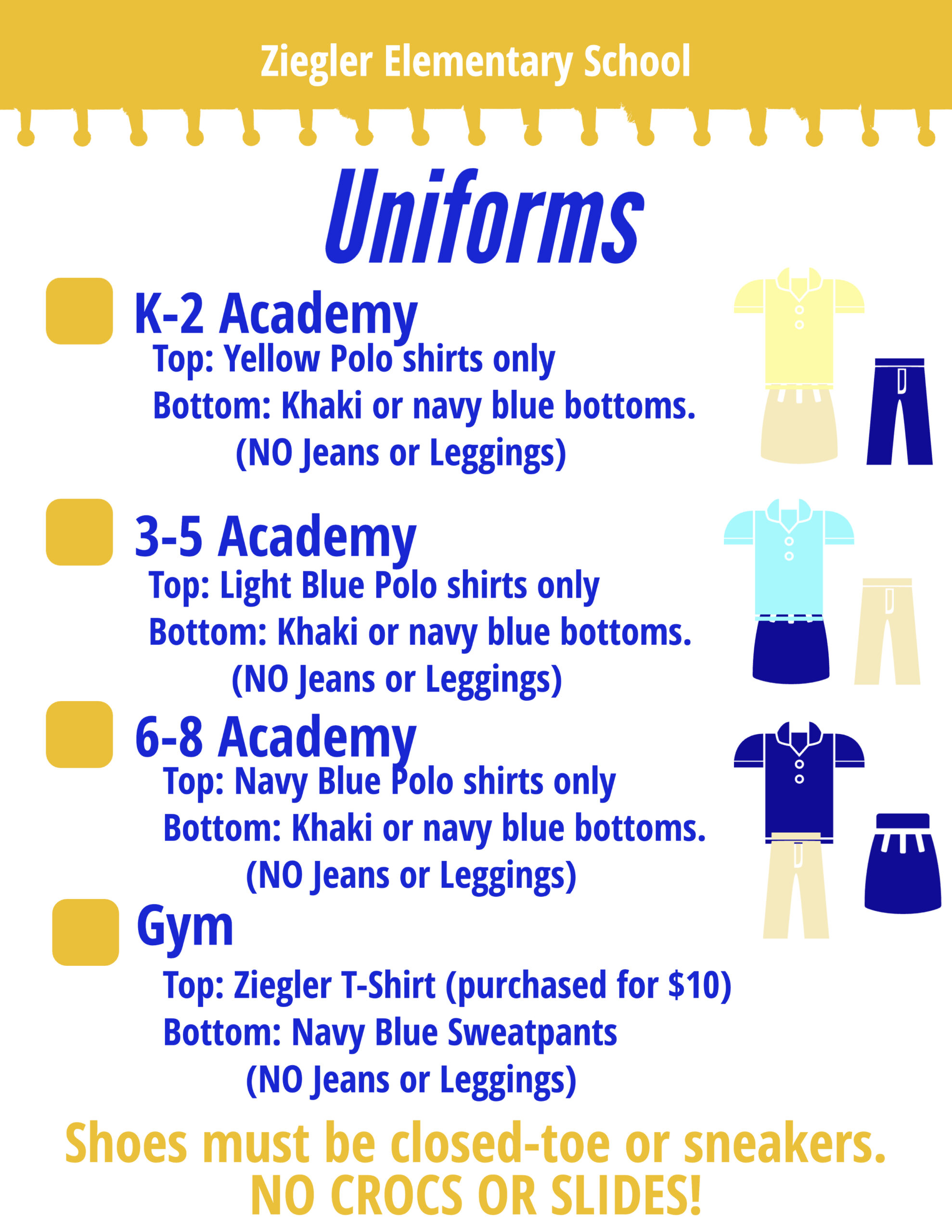 Uniforms for Academies